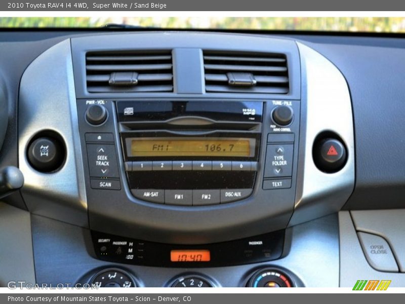Super White / Sand Beige 2010 Toyota RAV4 I4 4WD