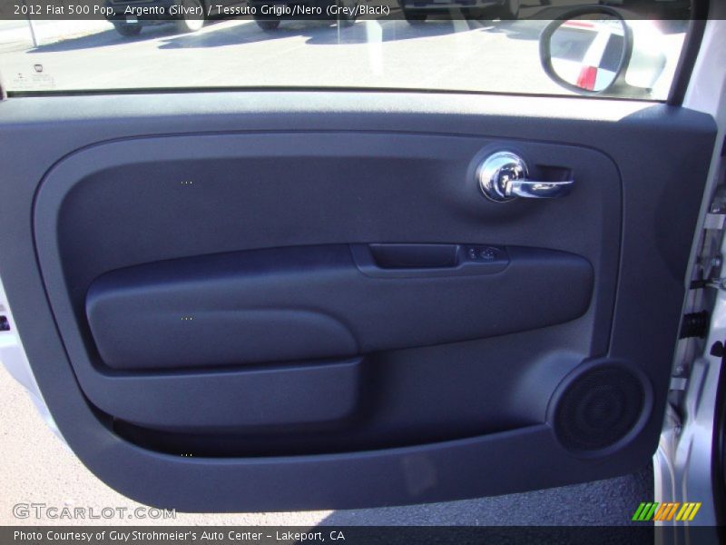 Argento (Silver) / Tessuto Grigio/Nero (Grey/Black) 2012 Fiat 500 Pop