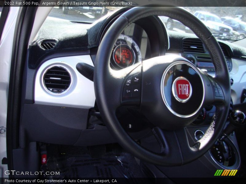 Argento (Silver) / Tessuto Grigio/Nero (Grey/Black) 2012 Fiat 500 Pop
