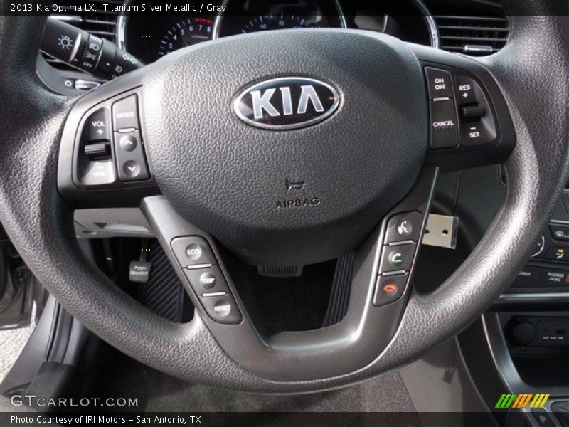 Titanium Silver Metallic / Gray 2013 Kia Optima LX