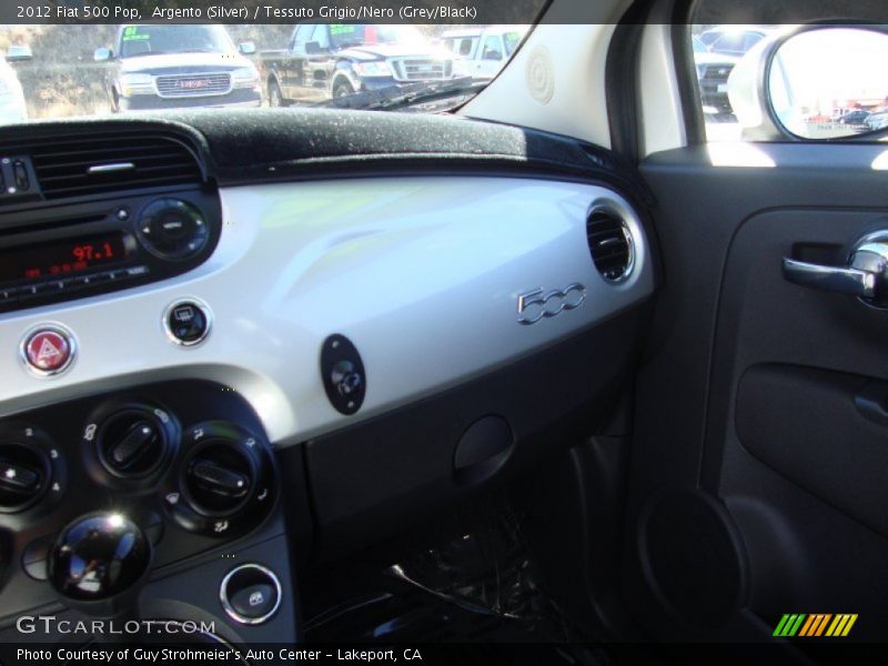 Argento (Silver) / Tessuto Grigio/Nero (Grey/Black) 2012 Fiat 500 Pop