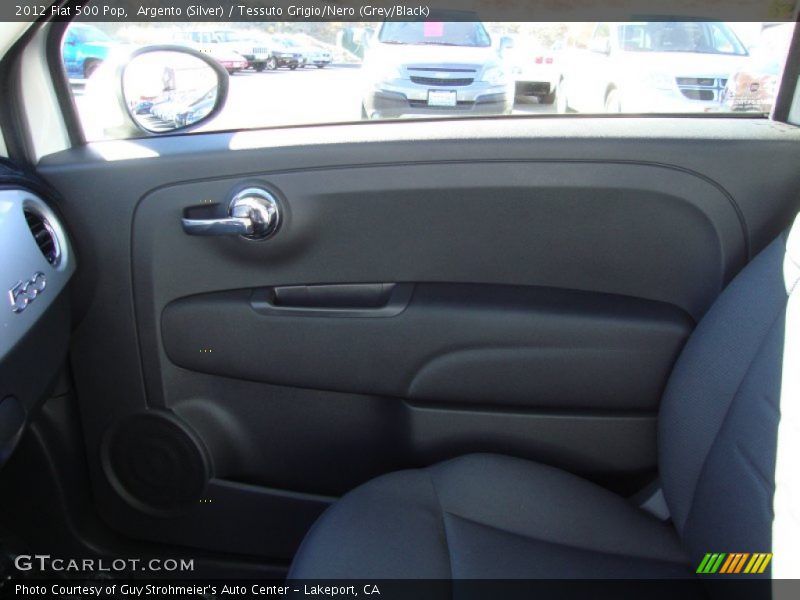 Argento (Silver) / Tessuto Grigio/Nero (Grey/Black) 2012 Fiat 500 Pop