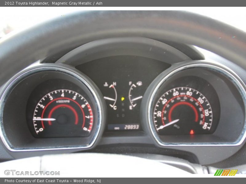 Magnetic Gray Metallic / Ash 2012 Toyota Highlander