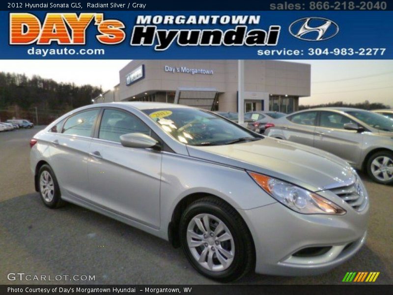 Radiant Silver / Gray 2012 Hyundai Sonata GLS