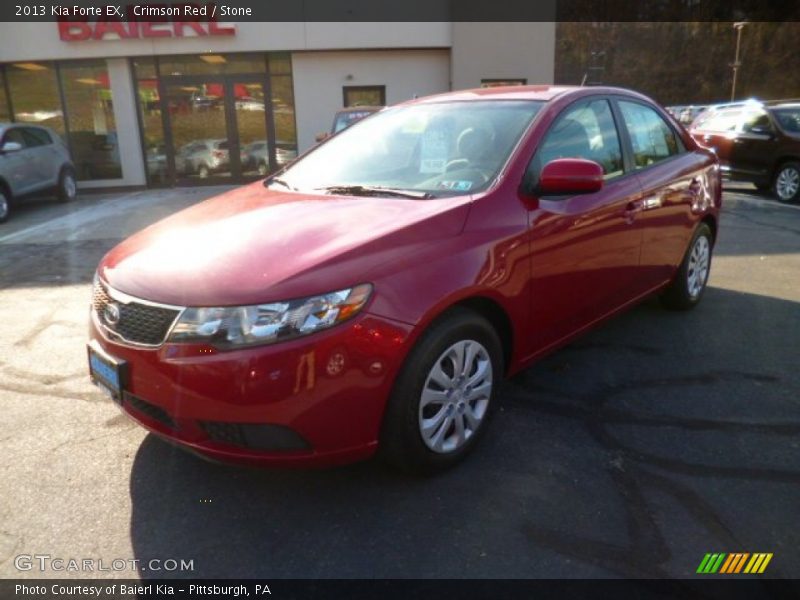 Crimson Red / Stone 2013 Kia Forte EX