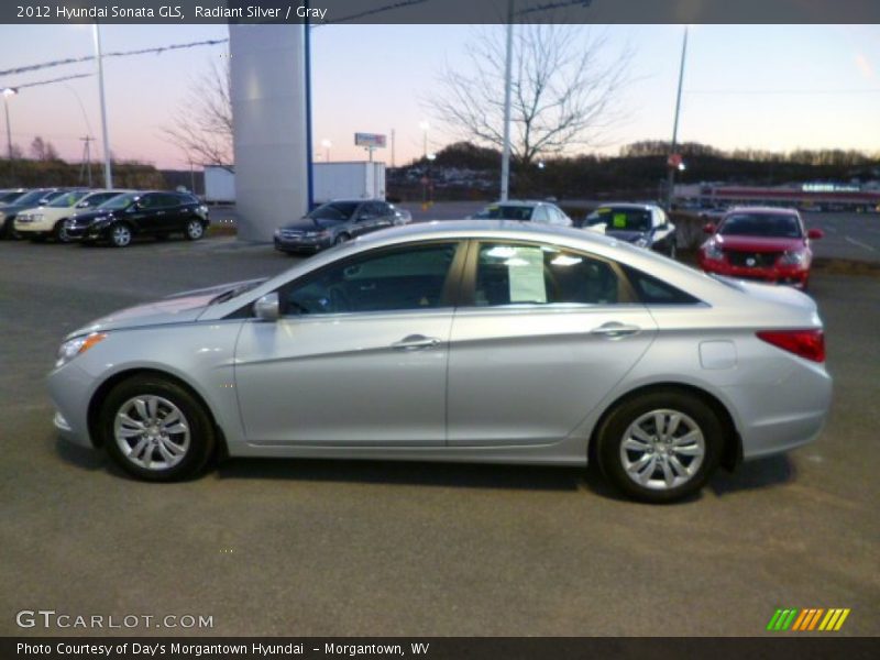 Radiant Silver / Gray 2012 Hyundai Sonata GLS