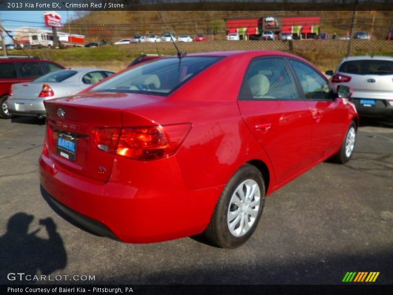 Crimson Red / Stone 2013 Kia Forte EX