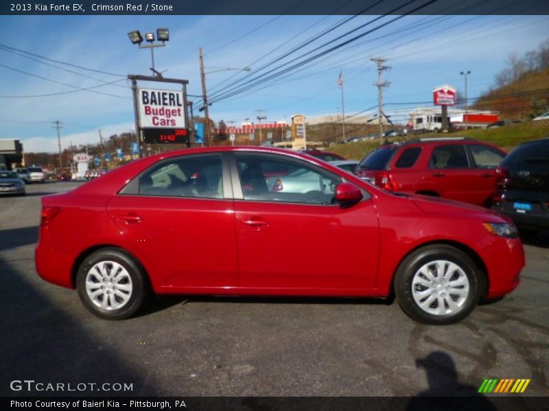 Crimson Red / Stone 2013 Kia Forte EX