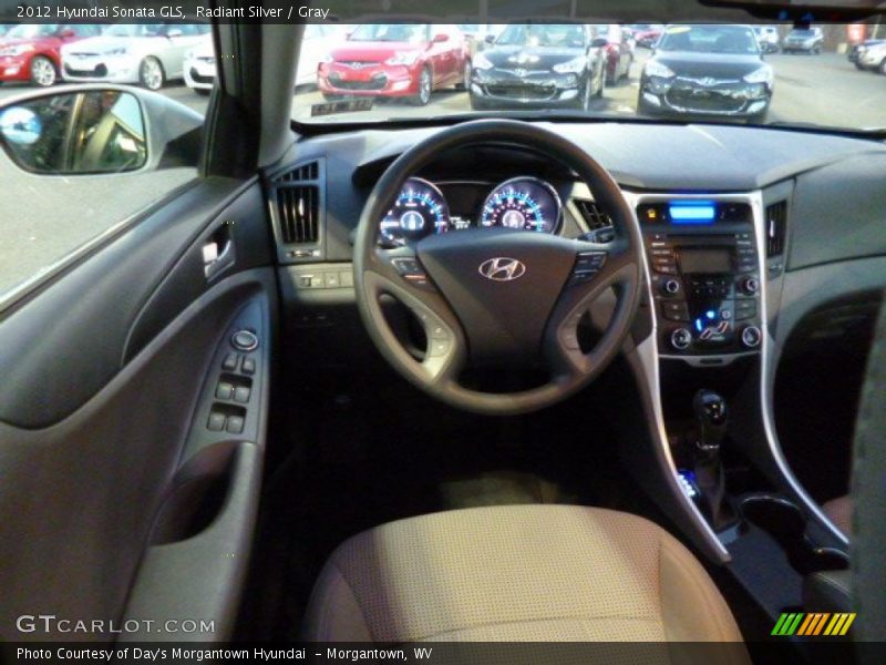 Radiant Silver / Gray 2012 Hyundai Sonata GLS