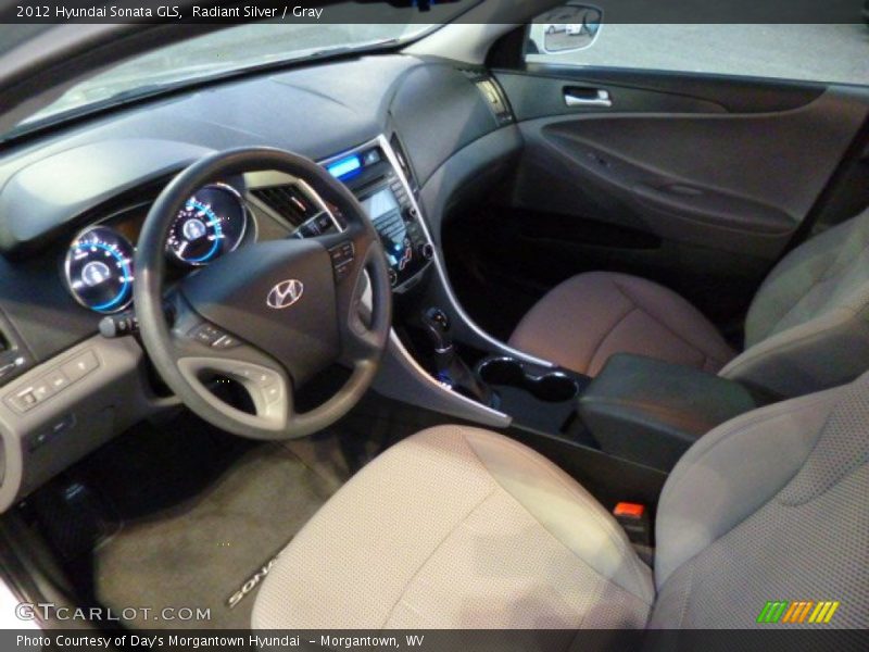 Radiant Silver / Gray 2012 Hyundai Sonata GLS