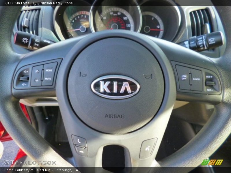 Crimson Red / Stone 2013 Kia Forte EX