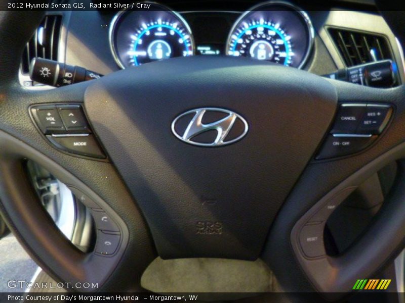 Radiant Silver / Gray 2012 Hyundai Sonata GLS