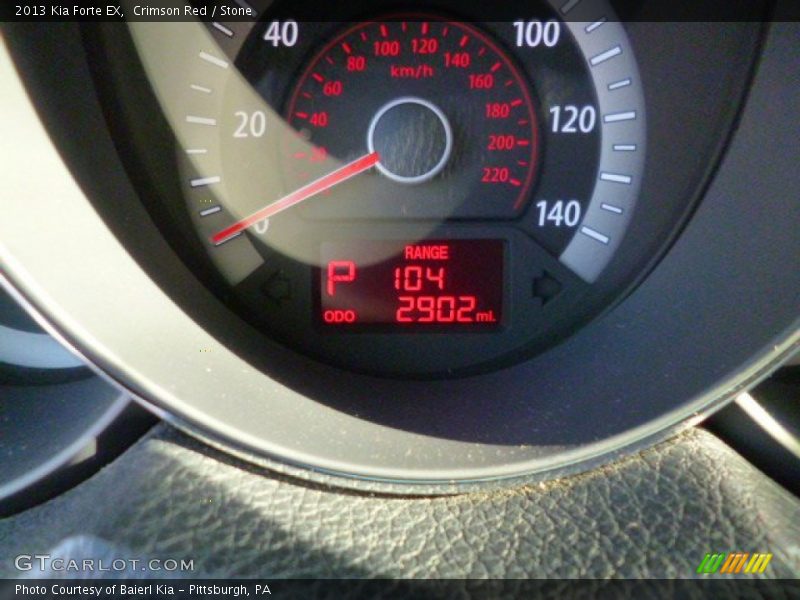 Crimson Red / Stone 2013 Kia Forte EX