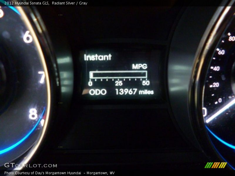 Radiant Silver / Gray 2012 Hyundai Sonata GLS