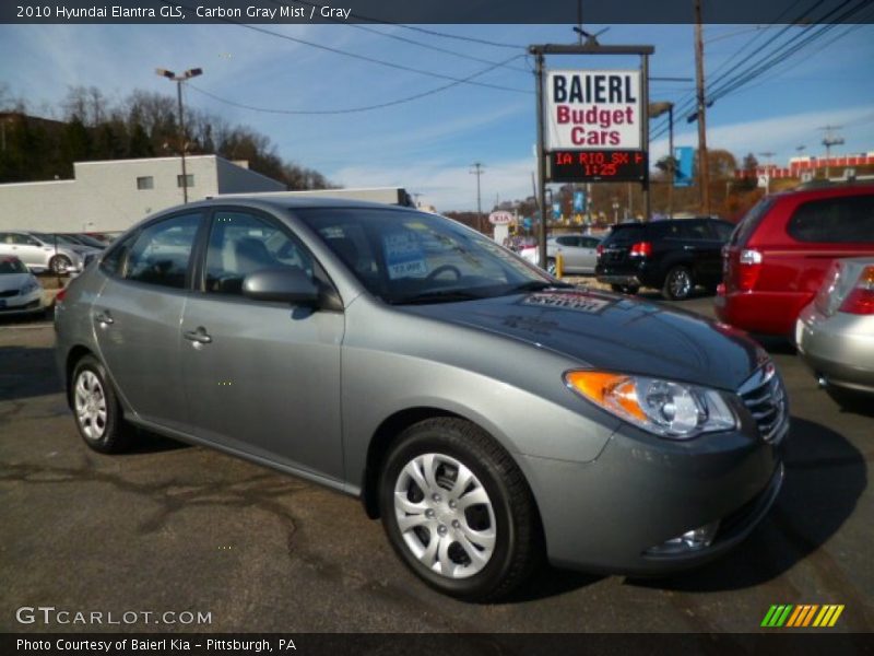Carbon Gray Mist / Gray 2010 Hyundai Elantra GLS