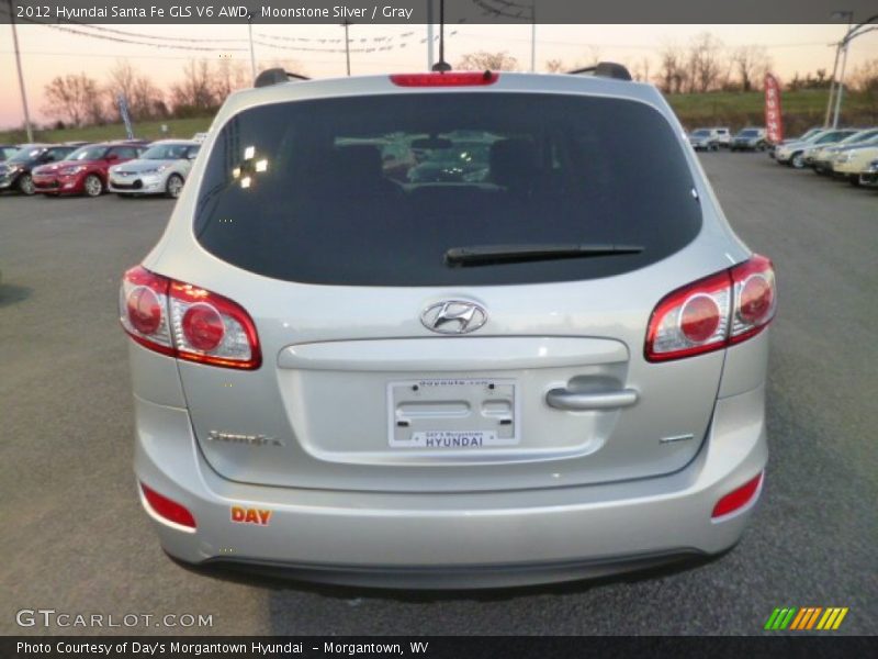 Moonstone Silver / Gray 2012 Hyundai Santa Fe GLS V6 AWD