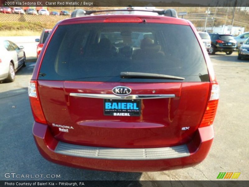 Claret Red Metallic / Beige 2008 Kia Sedona EX