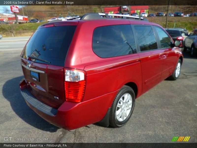 Claret Red Metallic / Beige 2008 Kia Sedona EX