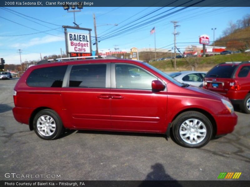 Claret Red Metallic / Beige 2008 Kia Sedona EX