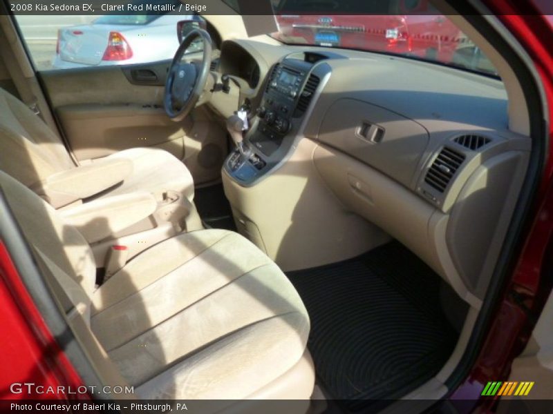 Claret Red Metallic / Beige 2008 Kia Sedona EX
