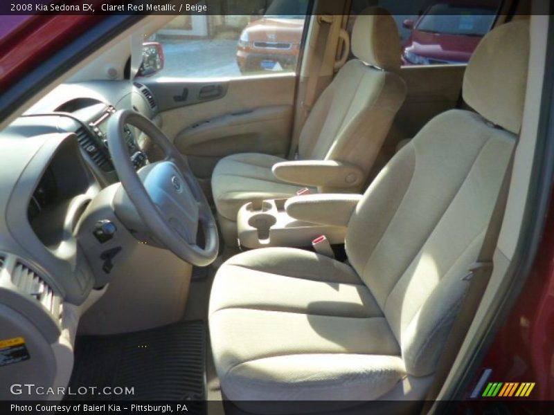 Claret Red Metallic / Beige 2008 Kia Sedona EX