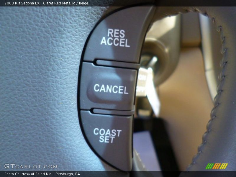 Claret Red Metallic / Beige 2008 Kia Sedona EX