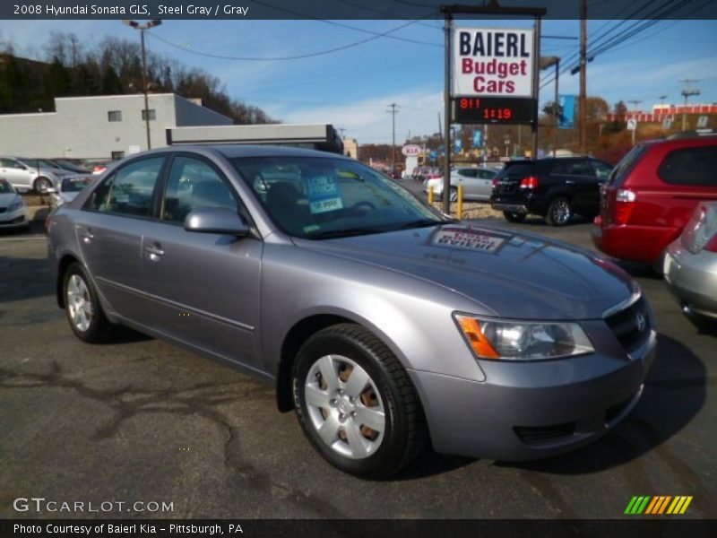 Steel Gray / Gray 2008 Hyundai Sonata GLS