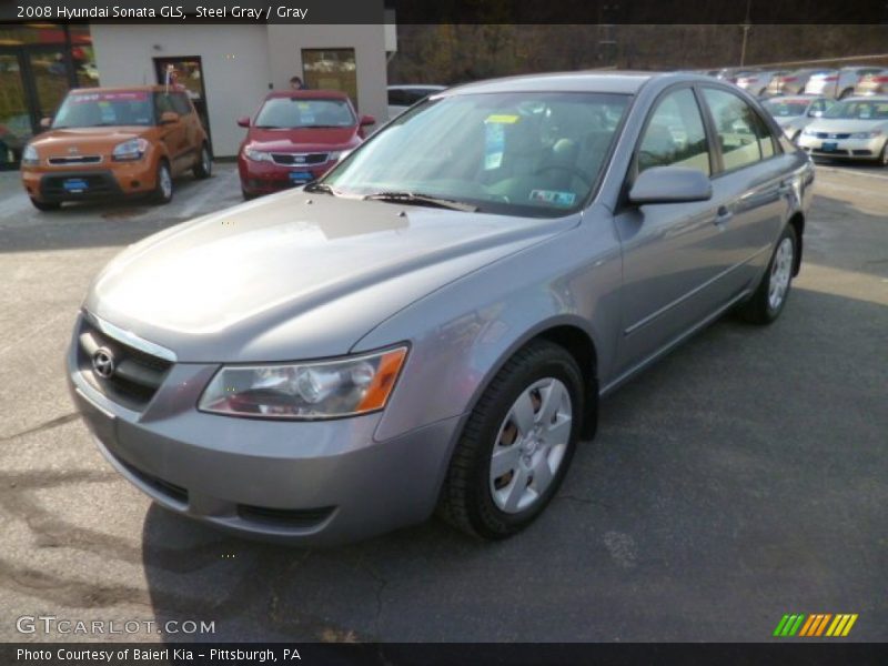 Steel Gray / Gray 2008 Hyundai Sonata GLS