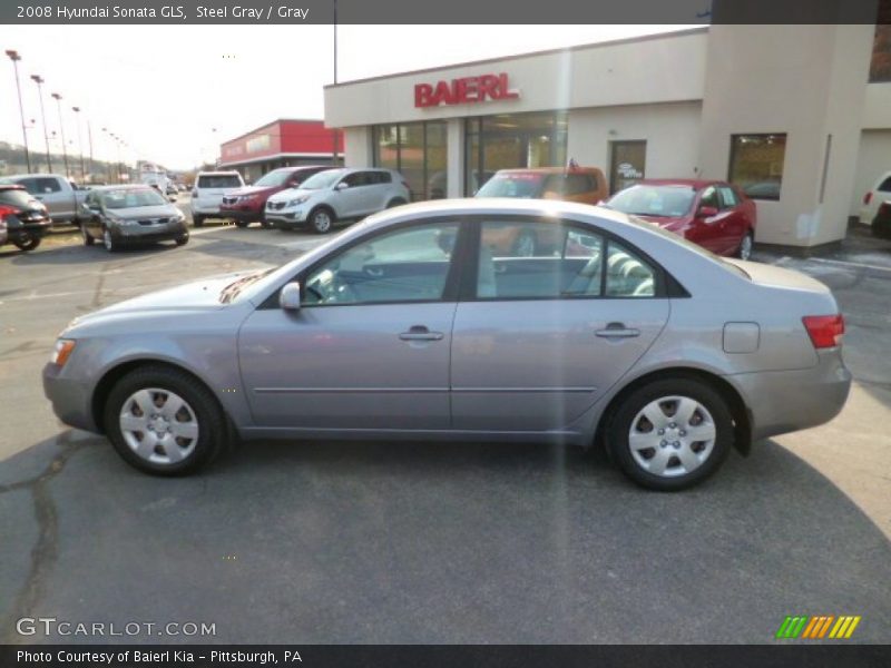 Steel Gray / Gray 2008 Hyundai Sonata GLS