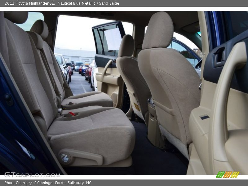 Nautical Blue Metallic / Sand Beige 2012 Toyota Highlander SE