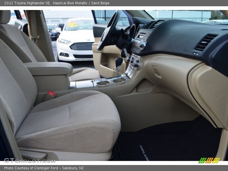 Nautical Blue Metallic / Sand Beige 2012 Toyota Highlander SE