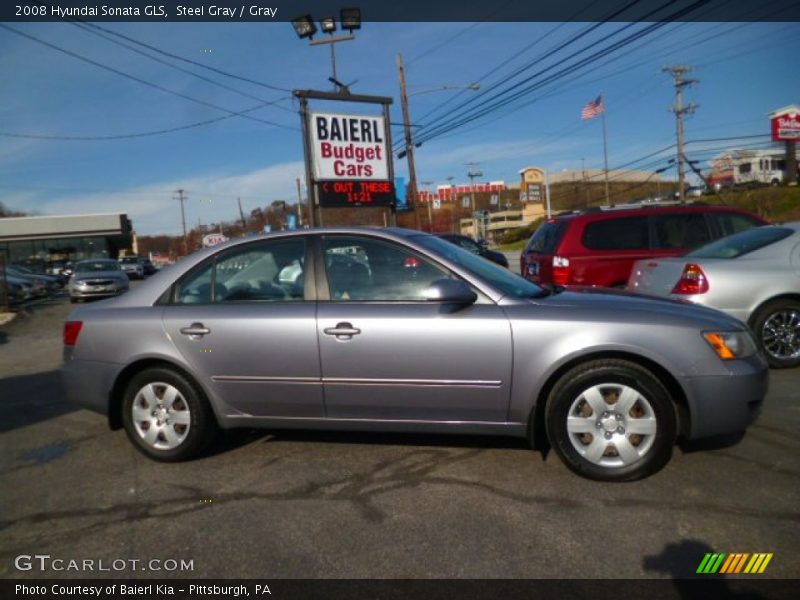 Steel Gray / Gray 2008 Hyundai Sonata GLS