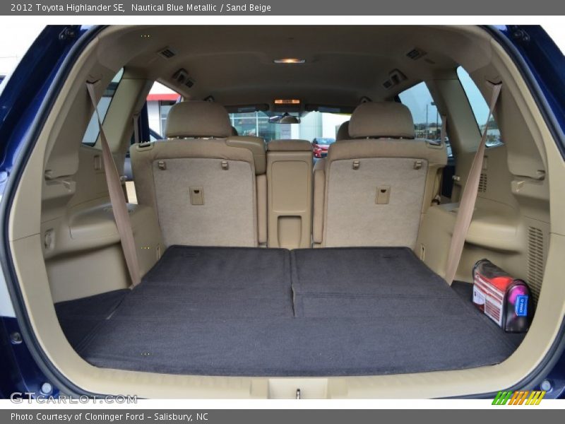 Nautical Blue Metallic / Sand Beige 2012 Toyota Highlander SE