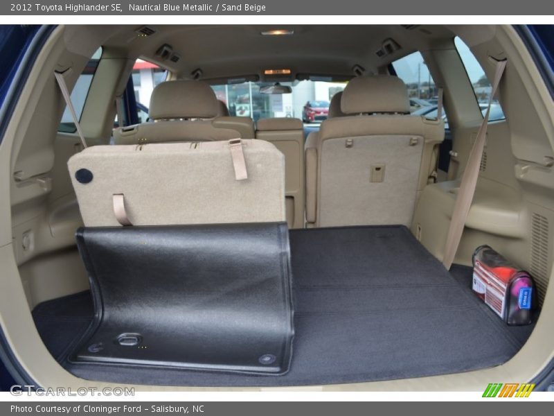 Nautical Blue Metallic / Sand Beige 2012 Toyota Highlander SE