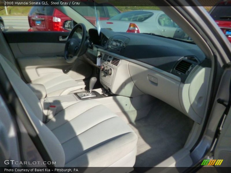 Steel Gray / Gray 2008 Hyundai Sonata GLS