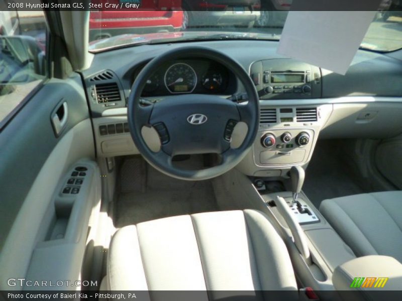 Steel Gray / Gray 2008 Hyundai Sonata GLS