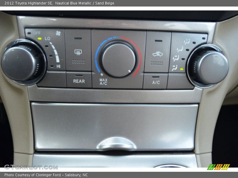 Nautical Blue Metallic / Sand Beige 2012 Toyota Highlander SE