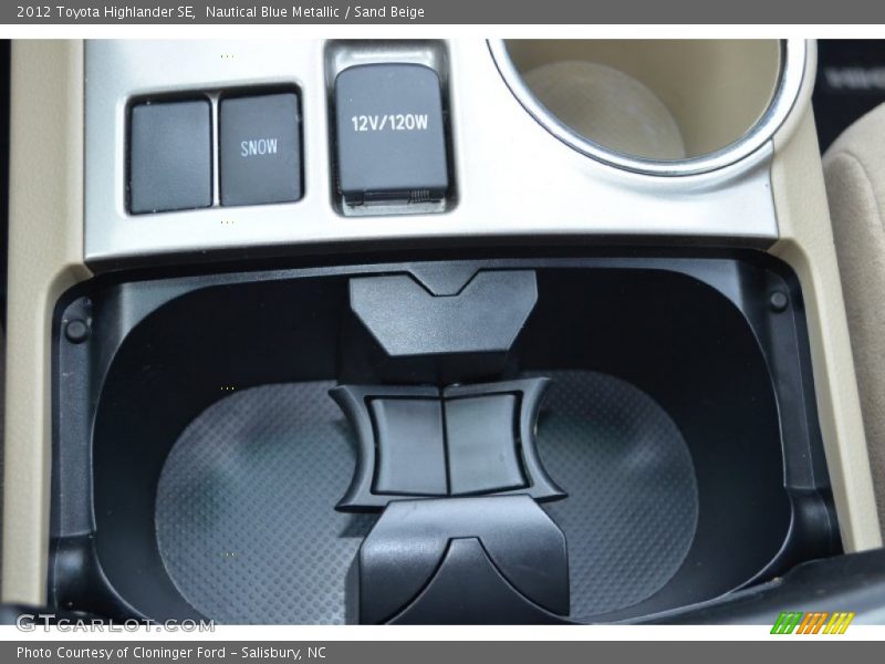 Nautical Blue Metallic / Sand Beige 2012 Toyota Highlander SE