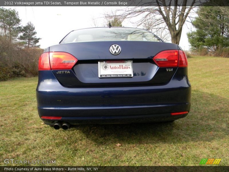 Tempest Blue Metallic / Cornsilk Beige 2012 Volkswagen Jetta TDI Sedan