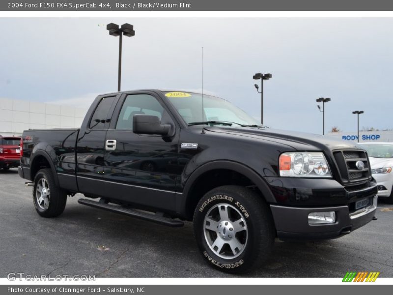 Black / Black/Medium Flint 2004 Ford F150 FX4 SuperCab 4x4