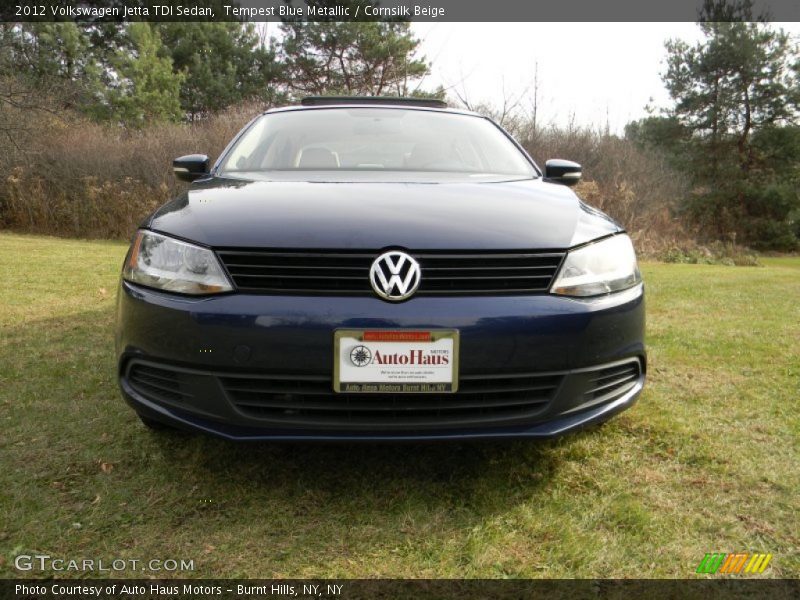 Tempest Blue Metallic / Cornsilk Beige 2012 Volkswagen Jetta TDI Sedan