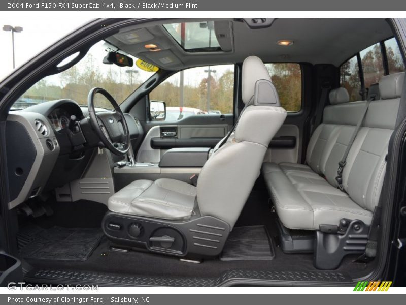 Black / Black/Medium Flint 2004 Ford F150 FX4 SuperCab 4x4