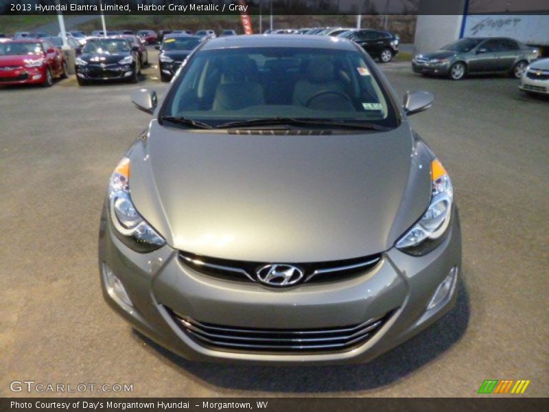 Harbor Gray Metallic / Gray 2013 Hyundai Elantra Limited
