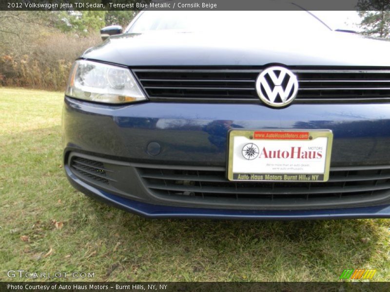 Tempest Blue Metallic / Cornsilk Beige 2012 Volkswagen Jetta TDI Sedan