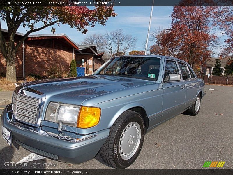 Front 3/4 View of 1986 S Class 420 SEL