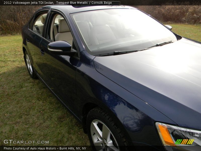 Tempest Blue Metallic / Cornsilk Beige 2012 Volkswagen Jetta TDI Sedan