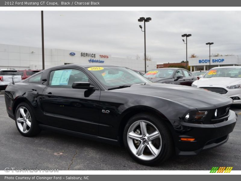 Black / Charcoal Black 2012 Ford Mustang GT Coupe