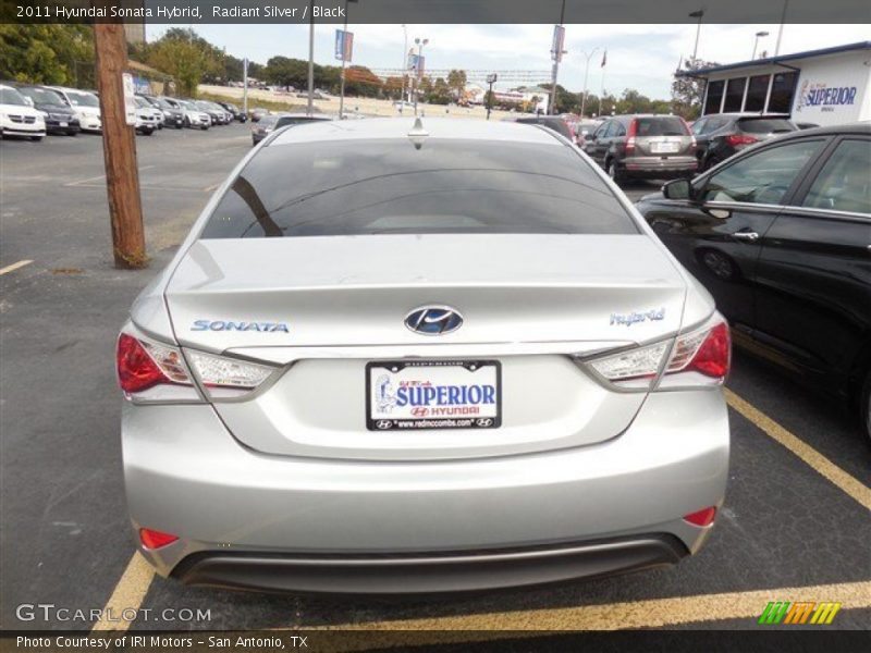 Radiant Silver / Black 2011 Hyundai Sonata Hybrid