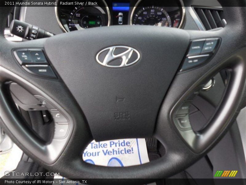 Radiant Silver / Black 2011 Hyundai Sonata Hybrid