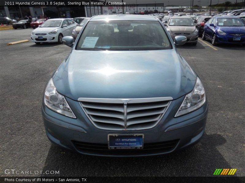 Sterling Blue Metallic / Cashmere 2011 Hyundai Genesis 3.8 Sedan
